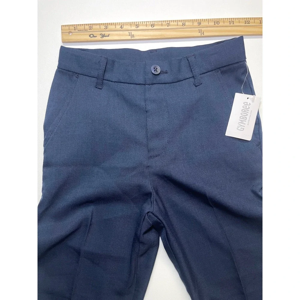 Gymboree Boys Size 8 Navy Blue Special Occasion Dress Pants NWT Trousers 0314